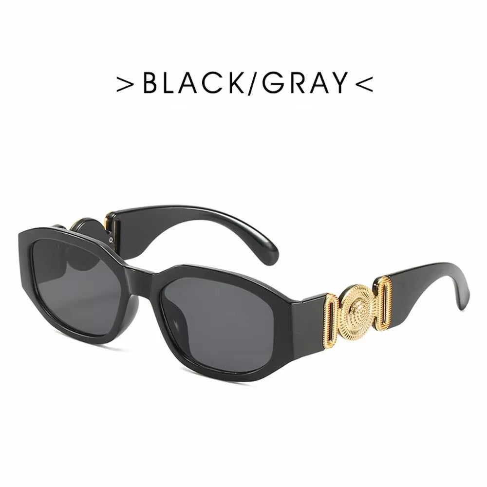 Fashion Brand Design Vintage Small Rectangle Sunglasses Women Retro Cutting Lens Gradient Square Sun Glasses Female UV400