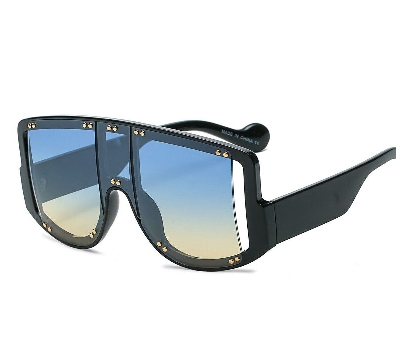 Men'S Women Sunglasses Oversized Large Flat Lens Square Frame Fashion Style New