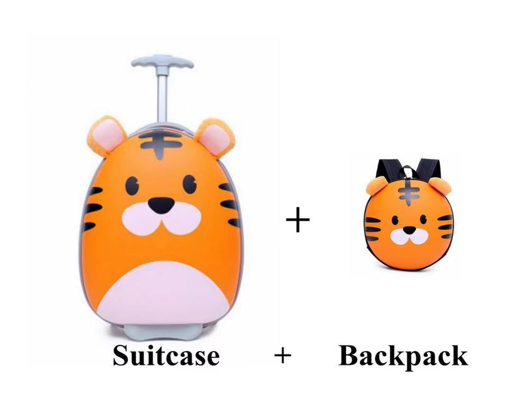 Kids Travel Suitcase Cartoon Suitcase for Boys Wheeled Suitcase for Girls Children Trolley Bags for Kid Rolling Luggage Suitcase