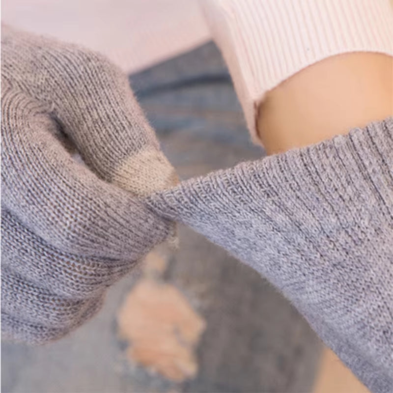 New Touch Screen Knitted Gloves Winter Autumn Men High Quality Gloves Women Warm Solid Gloves Casual Gloves Guantes De Invierno