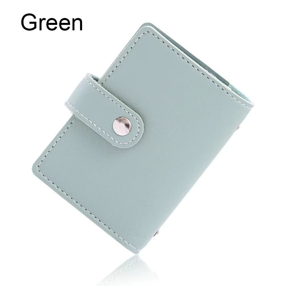 26 Card Slots RFID Blocking PU Leather Women Credit Card Wallet Fashion Cute Cards Holder Wallet for Cards Cardholder