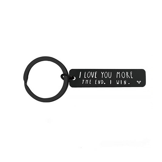 Couple Keychain for Him Her I Love You More Girlfriend Wife Key Ring for Valentine'S Day,Mother'S Day,Christmas Gift