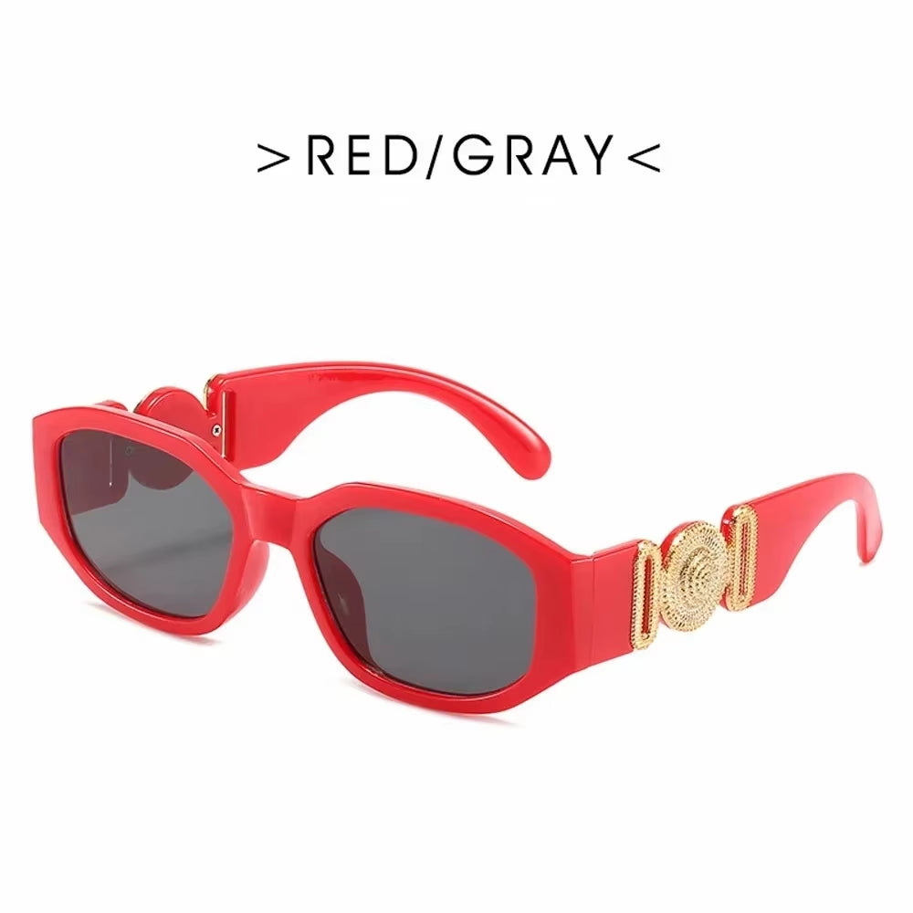 Fashion Brand Design Vintage Small Rectangle Sunglasses Women Retro Cutting Lens Gradient Square Sun Glasses Female UV400